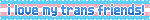 i love my trans friends