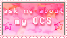 ask me about my ocs stamp