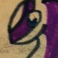 A purple weird Latias dragon