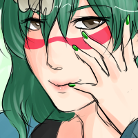 Nelliel from Bleach dressed in more modern clothing