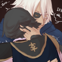 Fire Emblem Fates Niles hugging the protagonist and telling them it'll be alright