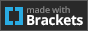 made with brackets button