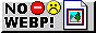 a gif button that says no webp, just use png