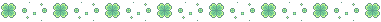 A pixel divider made up of four leaf clovers