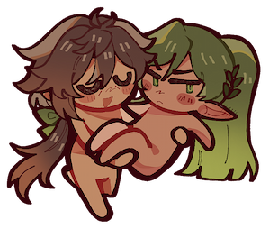 zhongvie chibies drawn by scarameownya