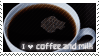 "i heart coffee and milk" stamp