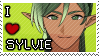 "i heart sylvie" stamp made by me