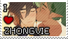 "i heart zhongvie" stamp | art by jellbows