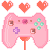 pink game controller