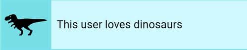 this user loves dinosaurs